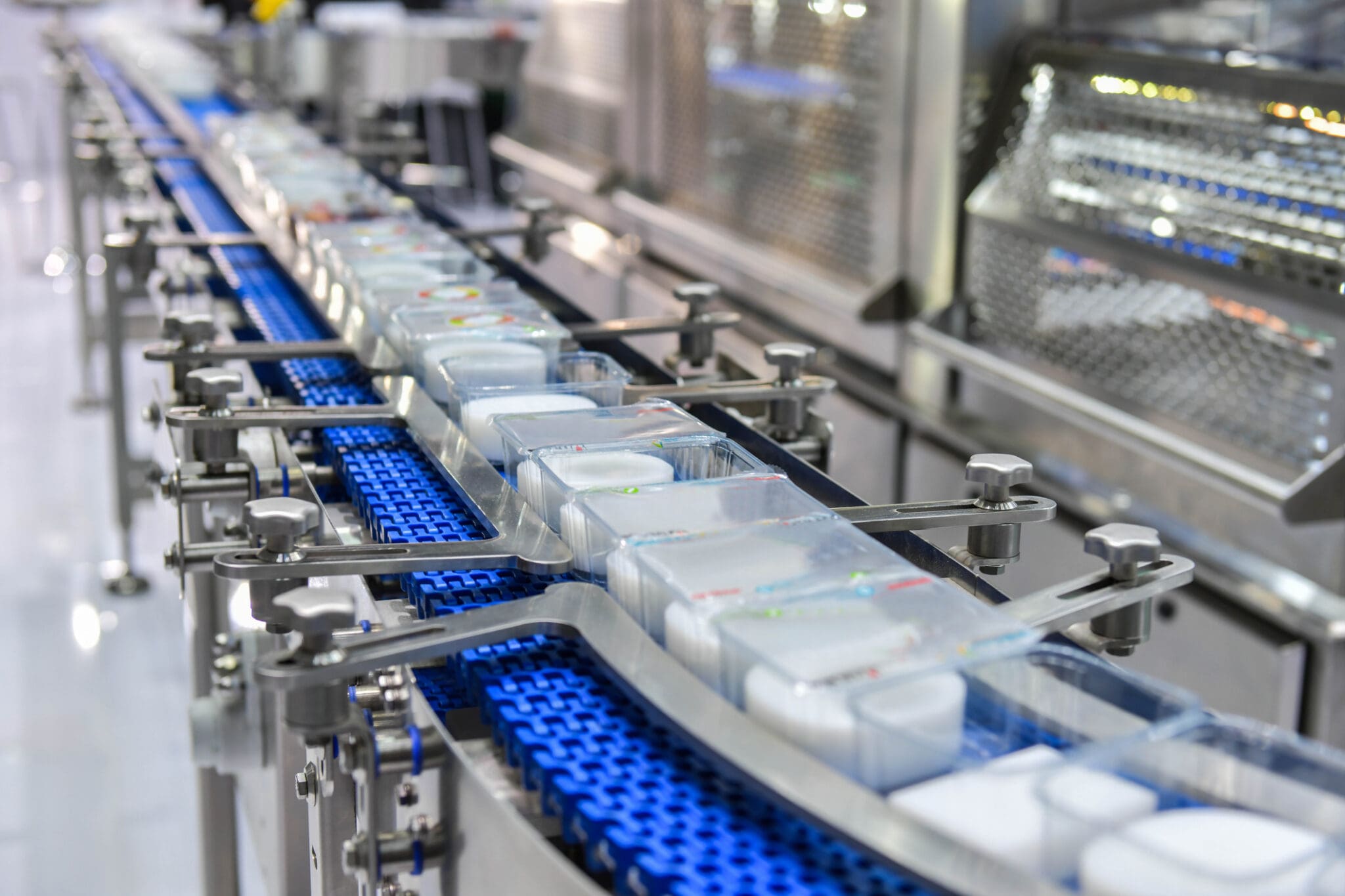 Product on a conveyor